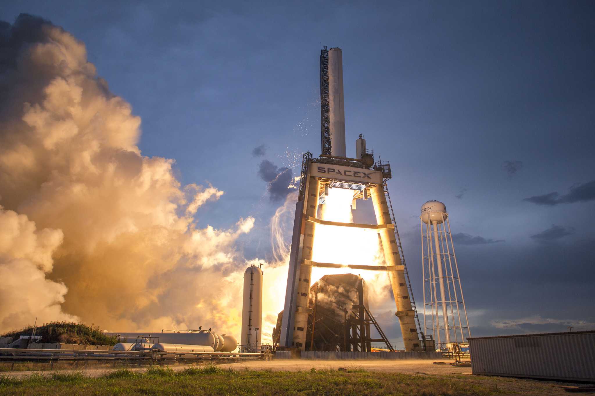 Testing at the SpaceX facility in McGregor.